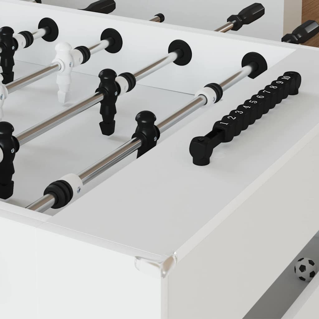 Honkbaltafel Wit 146,5 x 74 x 85 cm Bewerkt hout is nu te koop bij PeponiXL, paradijselijk wonen!