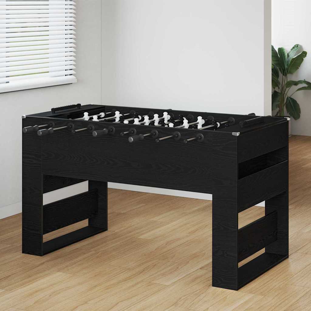 Honkbaltafel Zwarte Eik 146,5 x 74 x 85 cm Bewerkt hout is nu te koop bij PeponiXL, paradijselijk wonen!