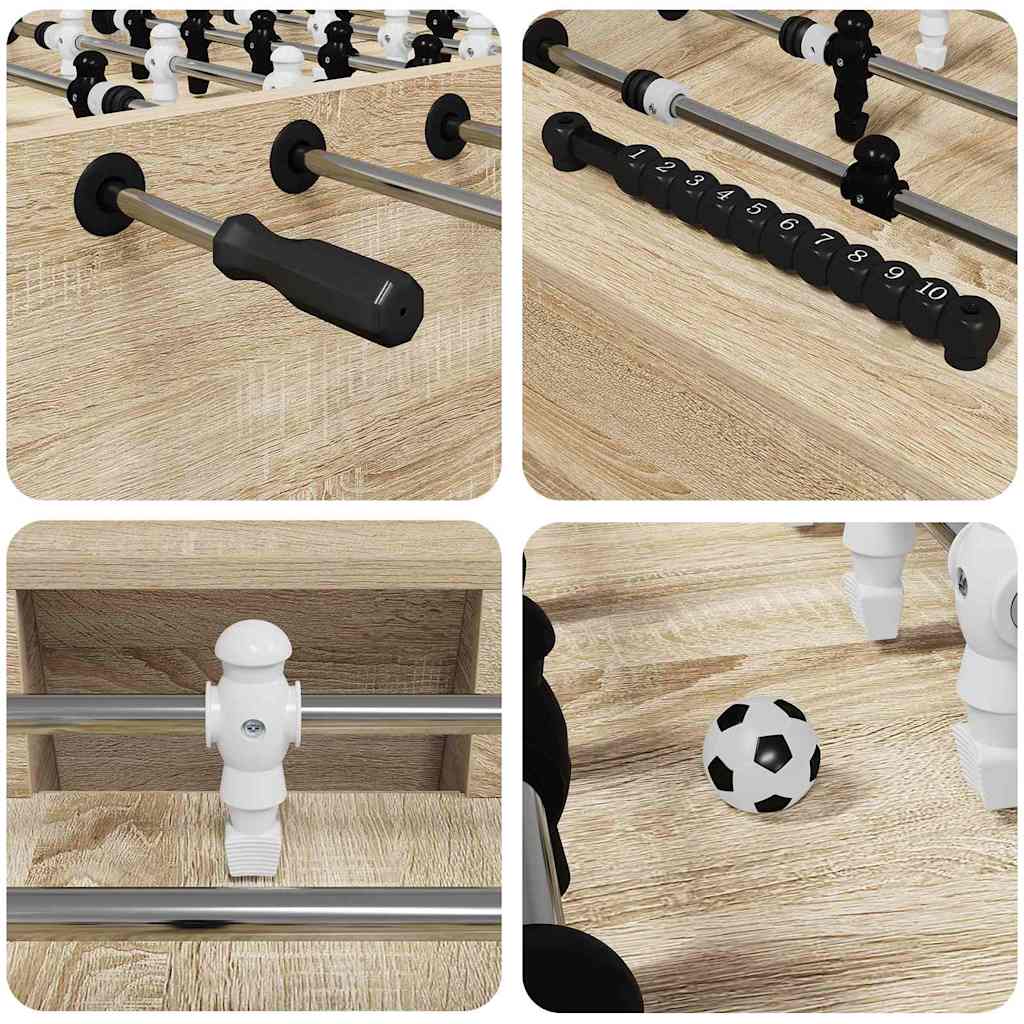 Honkbaltafel Sonoma Eiken 146,5 x 74 x 85 cm Bewerkt hout is nu te koop bij PeponiXL, paradijselijk wonen!