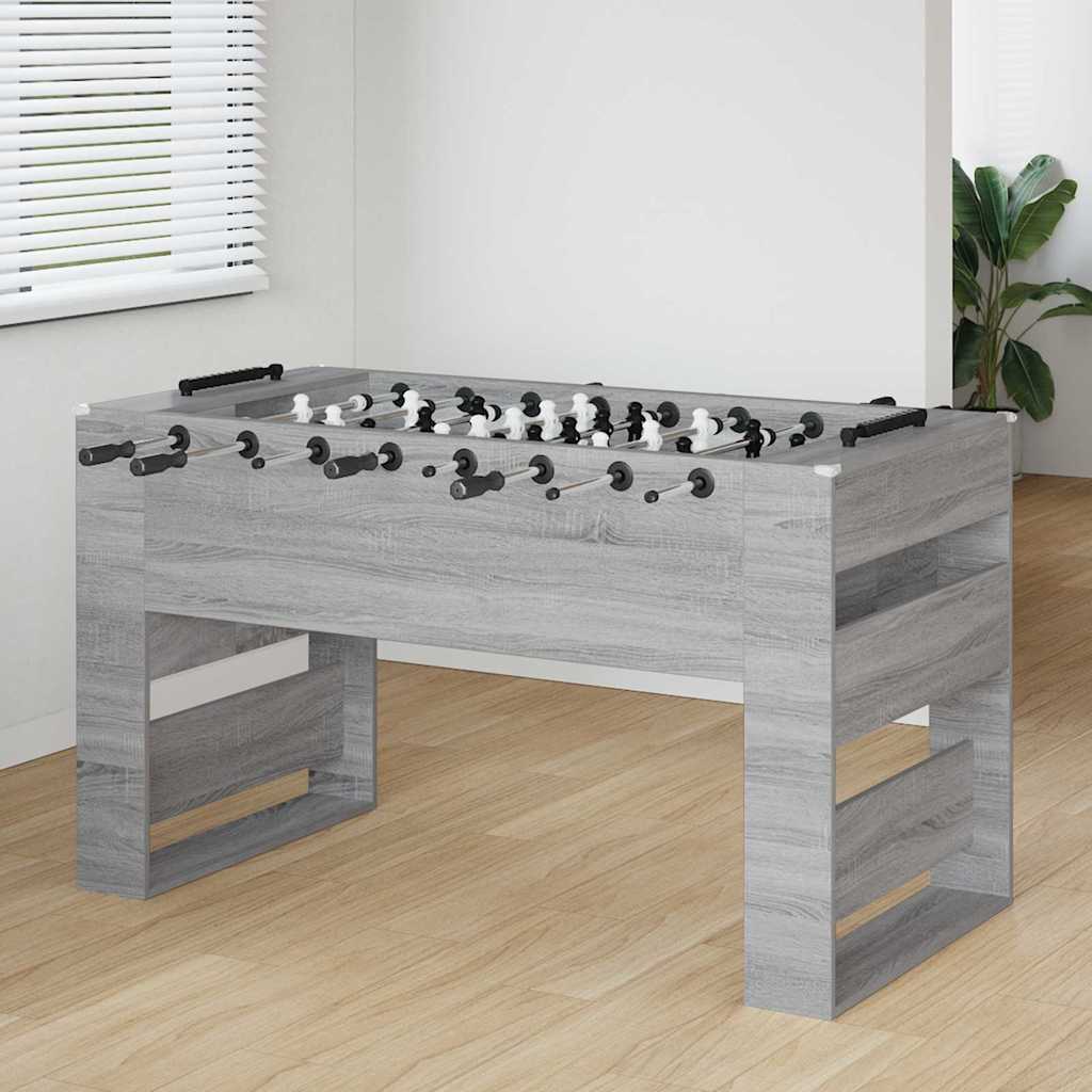 Honkbaltafel Grijze Sonoma 146,5 x 74 x 85 cm Bewerkt hout is nu te koop bij PeponiXL, paradijselijk wonen!