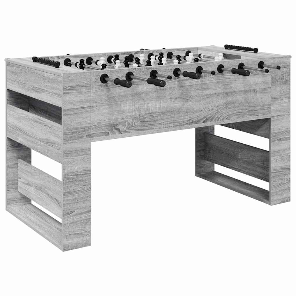 Honkbaltafel Grijze Sonoma 146,5 x 74 x 85 cm Bewerkt hout is nu te koop bij PeponiXL, paradijselijk wonen!