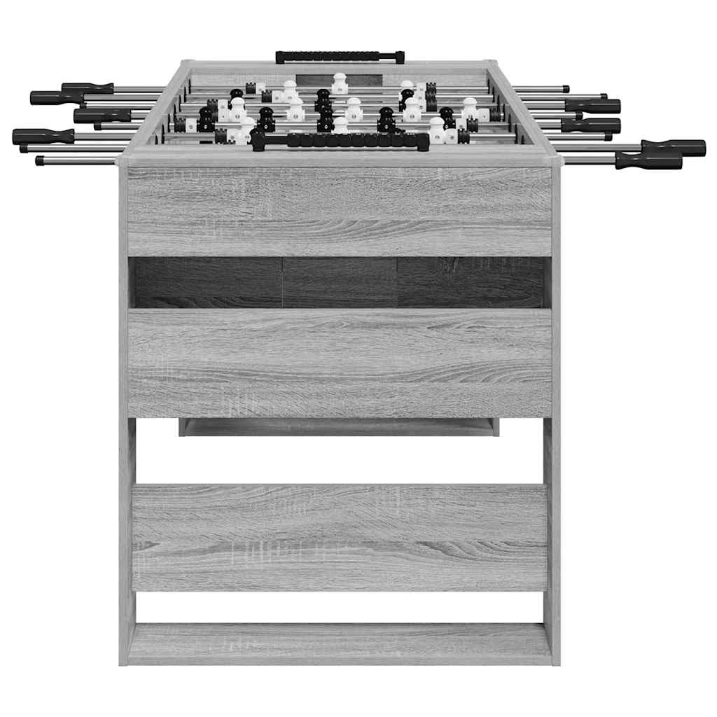 Honkbaltafel Grijze Sonoma 146,5 x 74 x 85 cm Bewerkt hout is nu te koop bij PeponiXL, paradijselijk wonen!