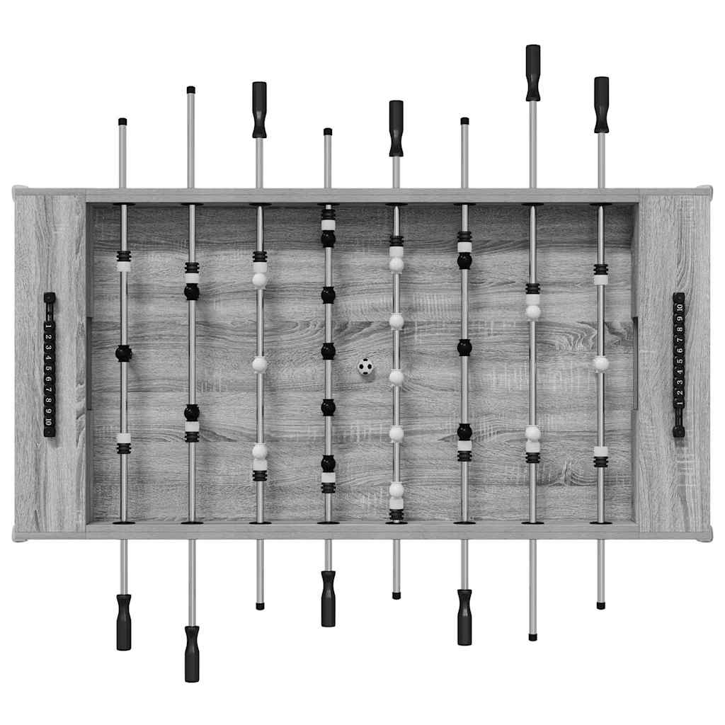 Honkbaltafel Grijze Sonoma 146,5 x 74 x 85 cm Bewerkt hout is nu te koop bij PeponiXL, paradijselijk wonen!