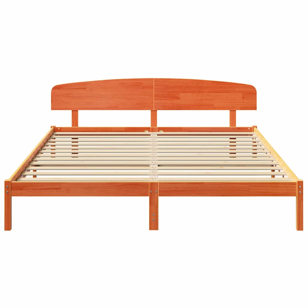 Bedframe Wasbruin 200 x 200 cm Massief grenenhout is nu te koop bij PeponiXL, paradijselijk wonen!