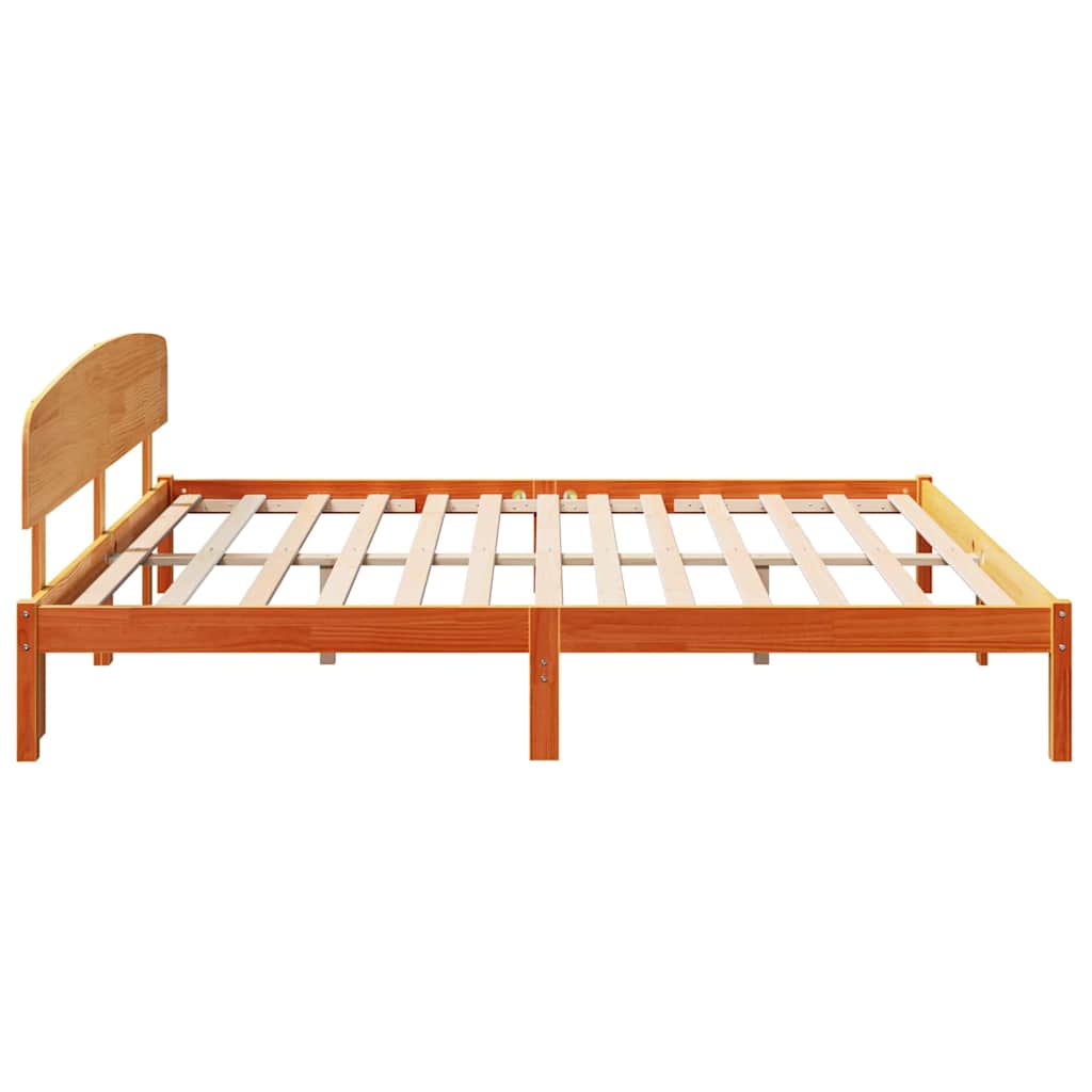 Bedframe Wasbruin 200 x 200 cm Massief grenenhout is nu te koop bij PeponiXL, paradijselijk wonen!