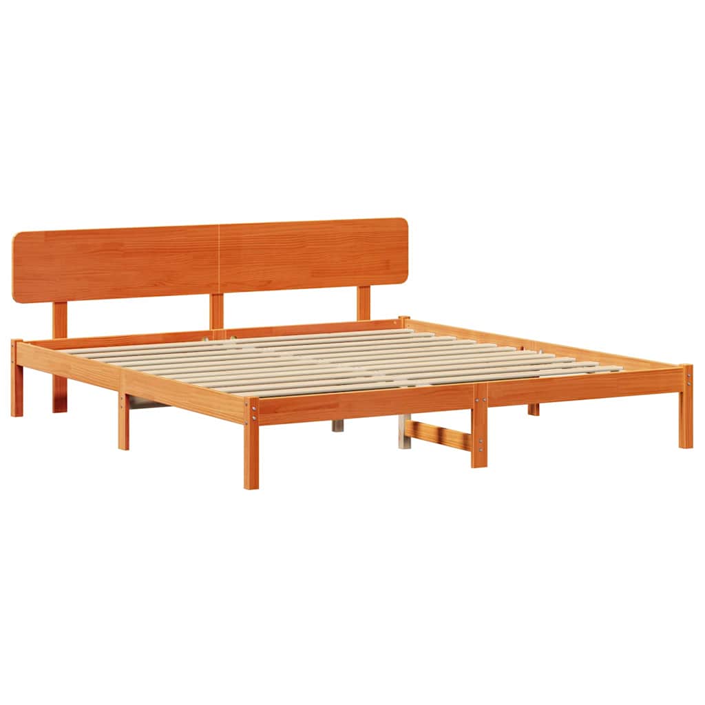 Bedframe Wasbruin 180 x 200 cm Massief grenenhout is nu te koop bij PeponiXL, paradijselijk wonen!