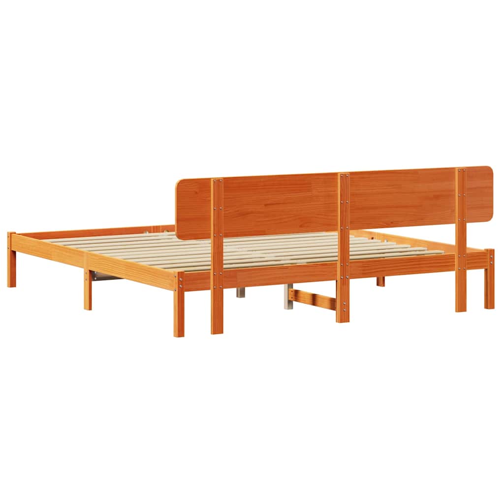 Bedframe Wasbruin 180 x 200 cm Massief grenenhout is nu te koop bij PeponiXL, paradijselijk wonen!