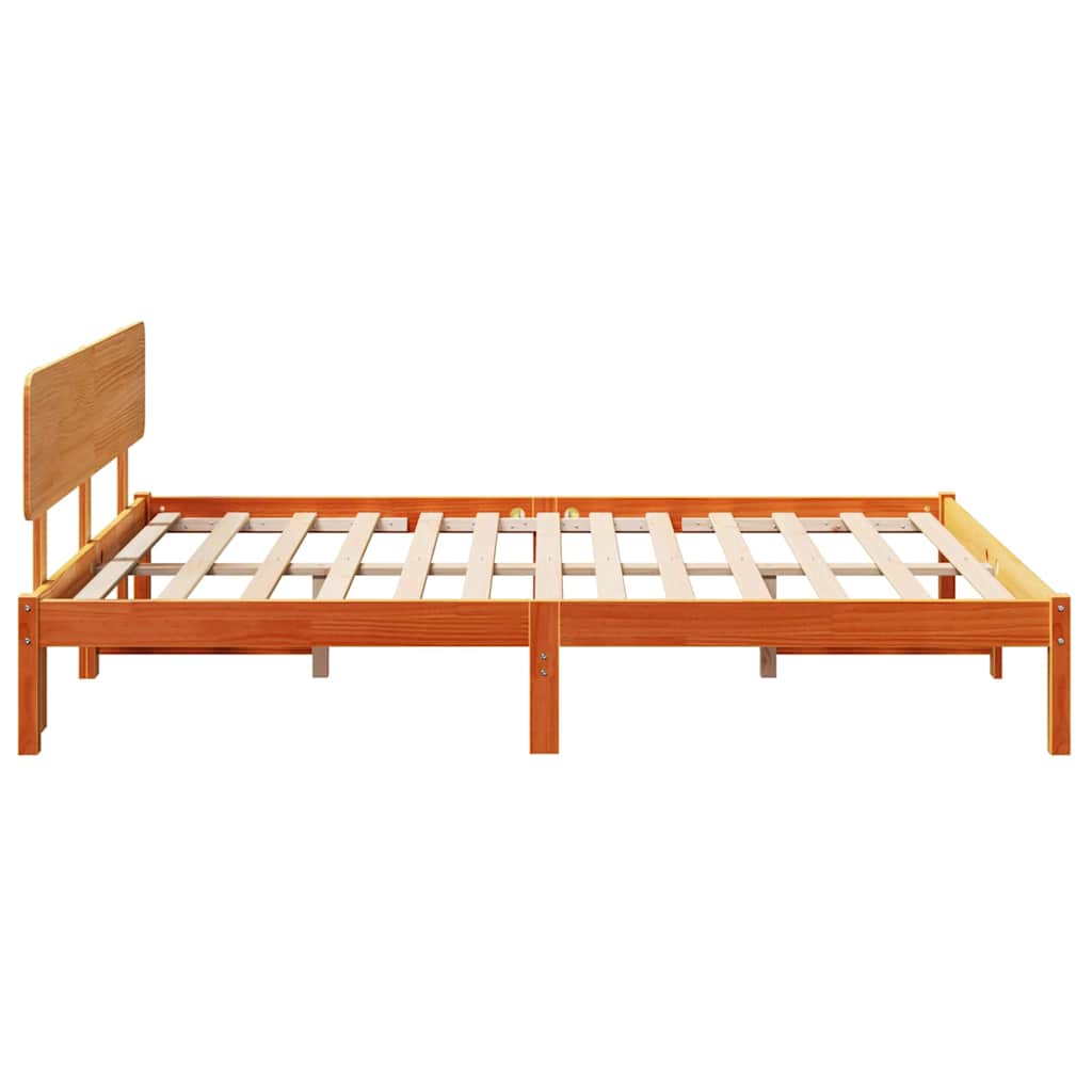 Bedframe Wasbruin 150 x 200 cm Massief grenenhout is nu te koop bij PeponiXL, paradijselijk wonen!