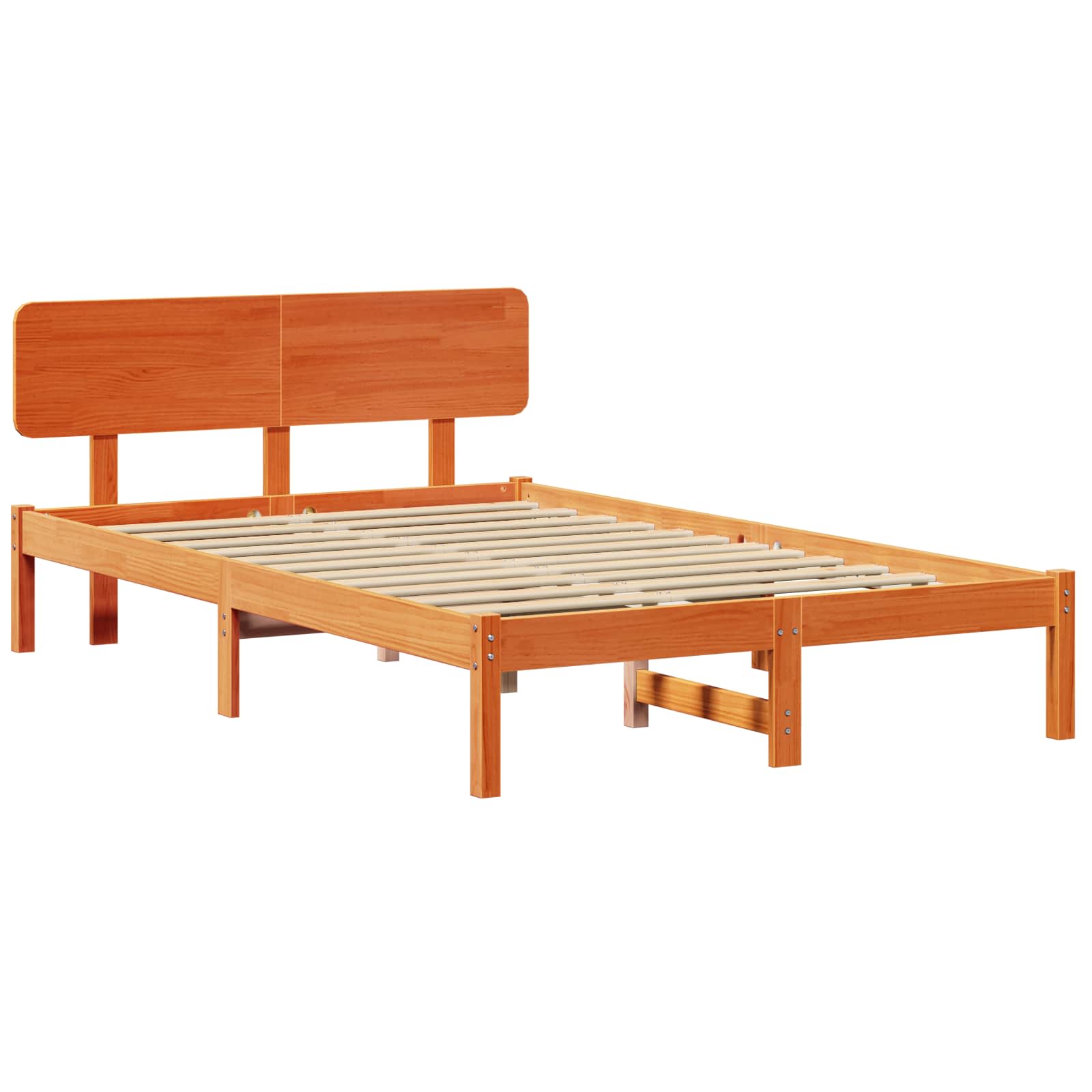 Bedframe Wasbruin 120 x 200 cm Massief grenenhout is nu te koop bij PeponiXL, paradijselijk wonen!