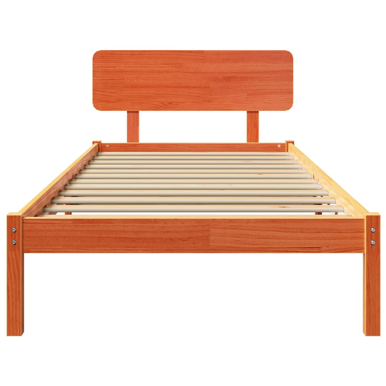 Bedframe met hoofdeinde Wasbruin 90 x 200 cm Massief grenenhout is nu te koop bij PeponiXL, paradijselijk wonen!