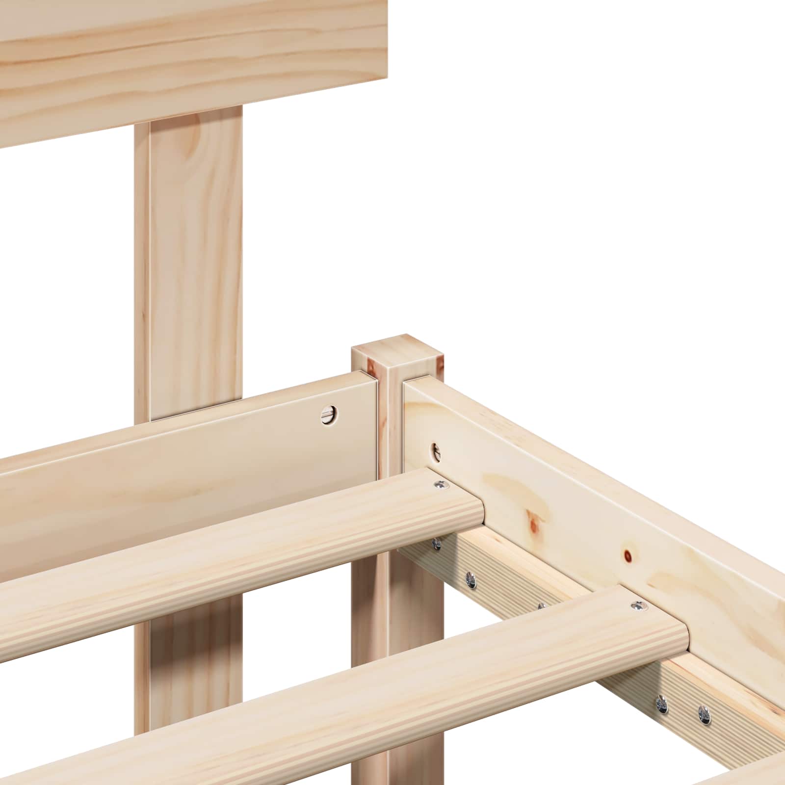 Bedframe met hoofdeinde Bruin 160 x 200 cm Massief grenenhout is nu te koop bij PeponiXL, paradijselijk wonen!