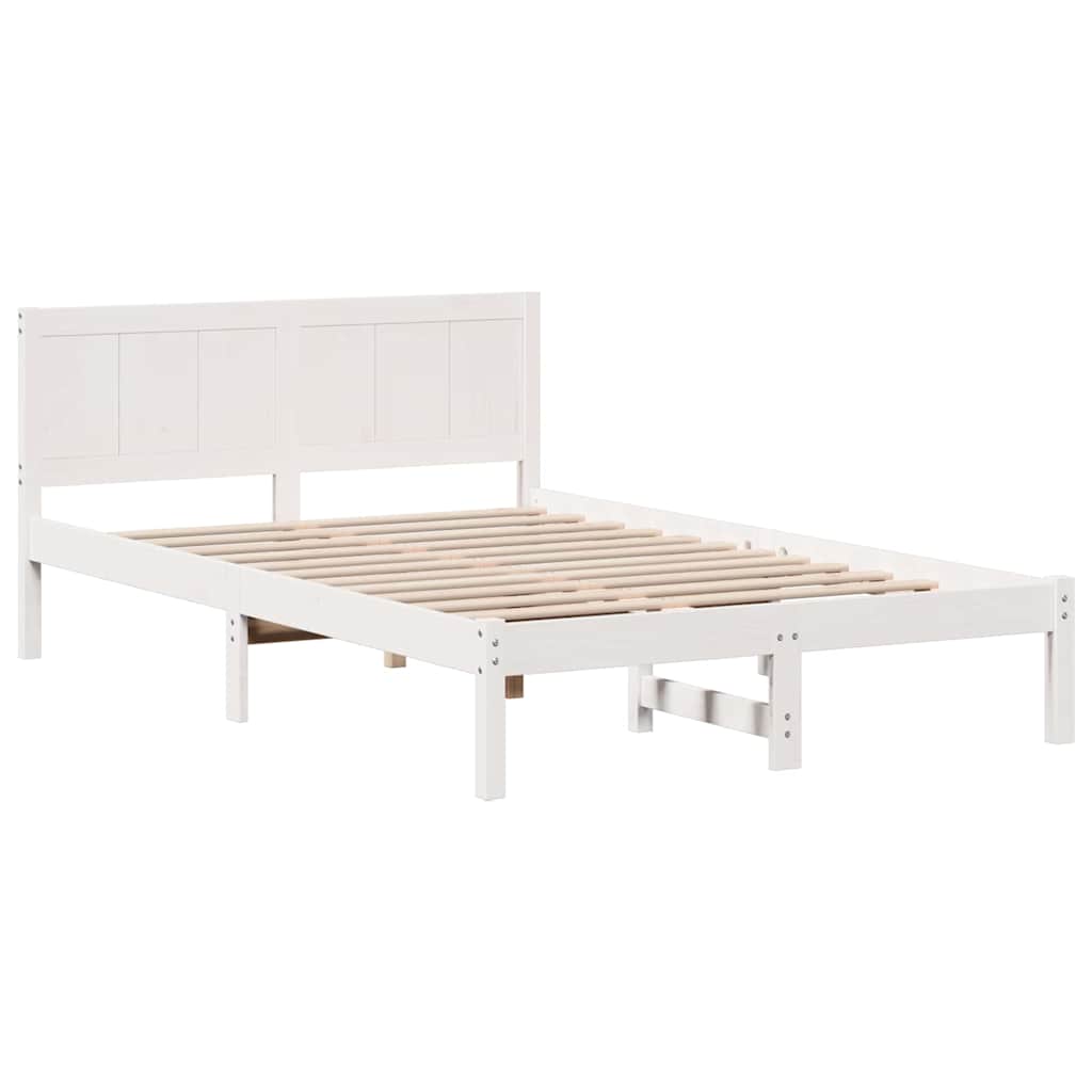 Bedframe Wit 120 x 190 cm Massief grenenhout is nu te koop bij PeponiXL, paradijselijk wonen!