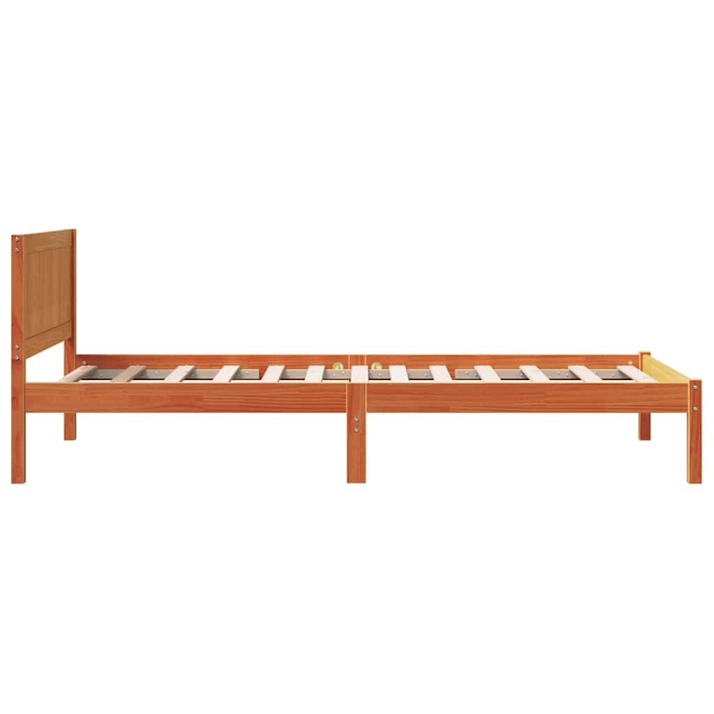 Bedframe Bruin 90 x 190 cm Massief grenenhout is nu te koop bij PeponiXL, paradijselijk wonen!