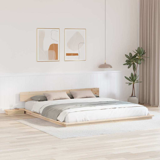 Bedframe Bruin 200 x 200 cm Hout is nu te koop bij PeponiXL, paradijselijk wonen!