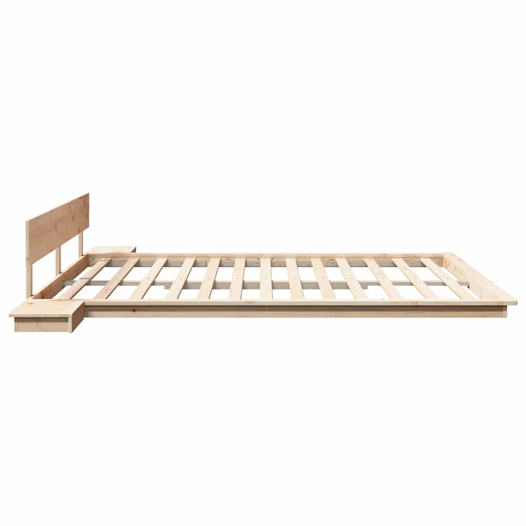 Bedframe Bruin 200 x 200 cm Hout is nu te koop bij PeponiXL, paradijselijk wonen!