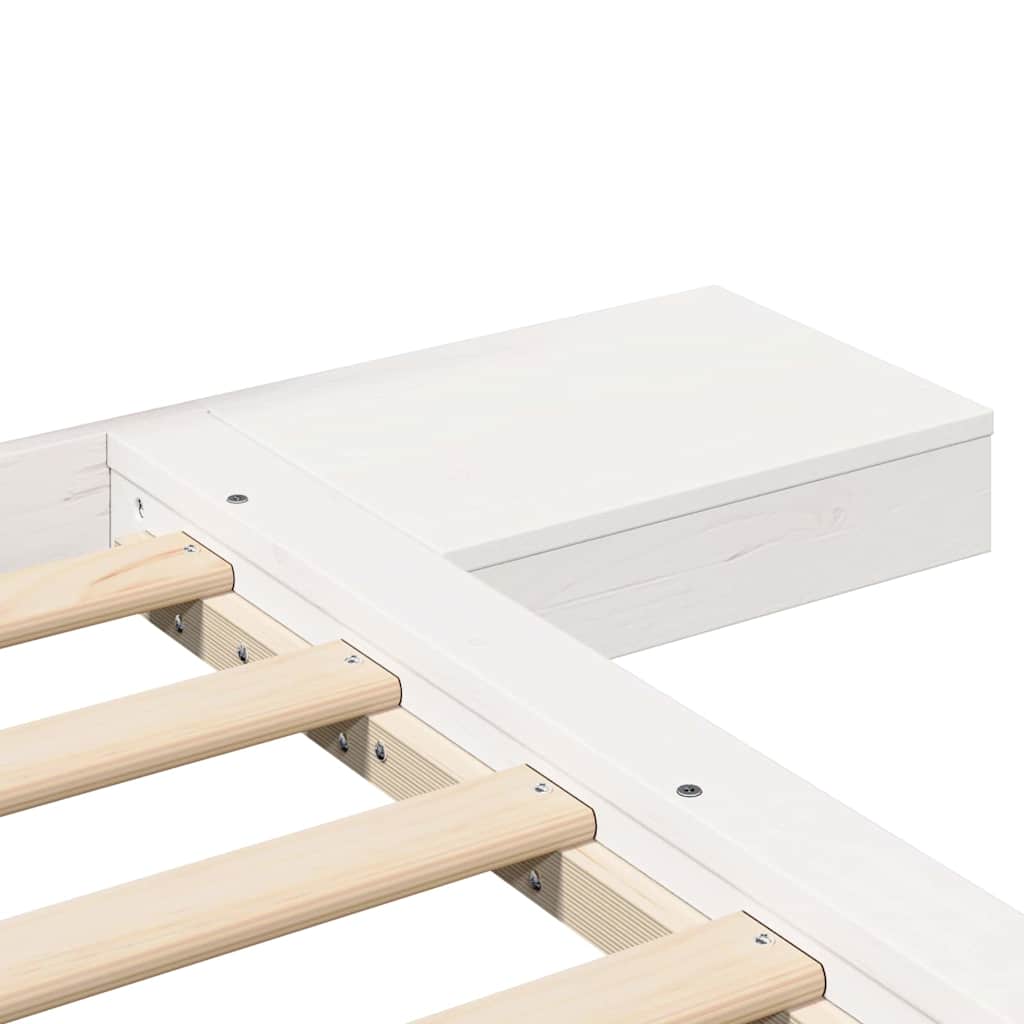 Bedframe Wit 200 x 200 cm Hout is nu te koop bij PeponiXL, paradijselijk wonen!