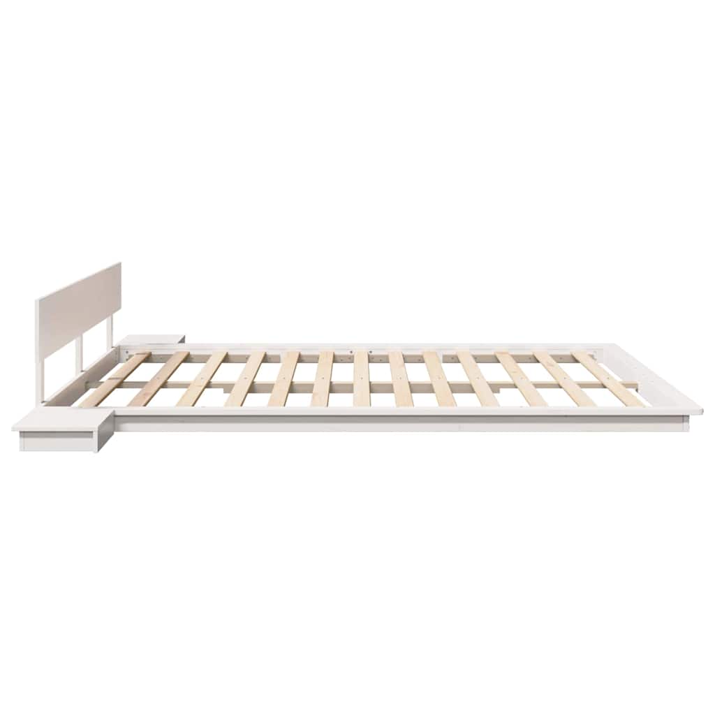 Bedframe Wit 200 x 200 cm Hout is nu te koop bij PeponiXL, paradijselijk wonen!