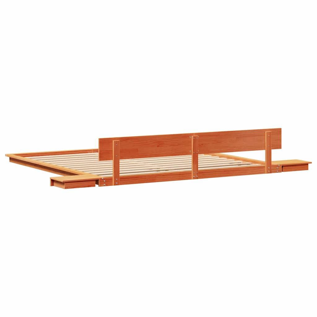 Bedframe Bruin 200 x 200 cm Hout is nu te koop bij PeponiXL, paradijselijk wonen!