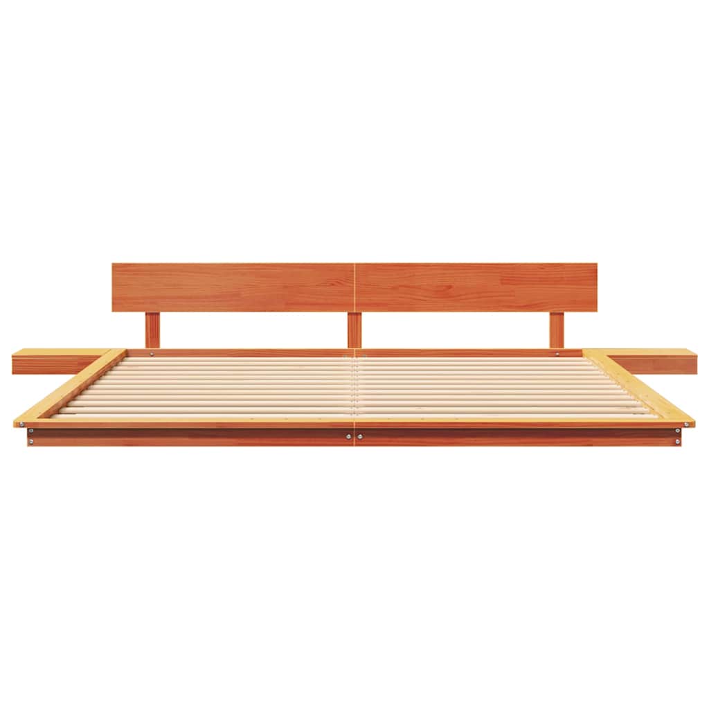 Bedframe Bruin 200 x 200 cm Hout is nu te koop bij PeponiXL, paradijselijk wonen!
