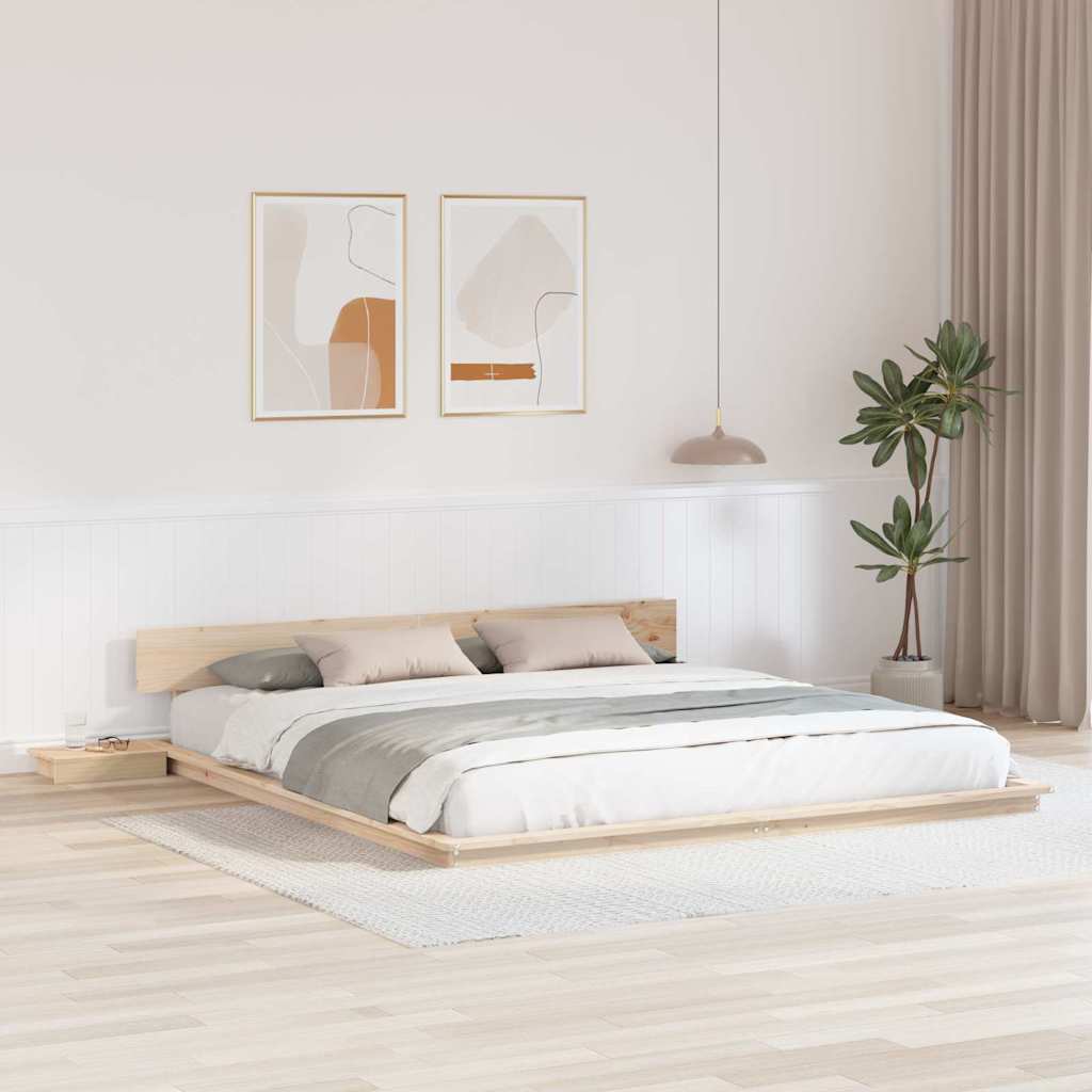 Bedframe Bruin 180 x 200 cm Hout is nu te koop bij PeponiXL, paradijselijk wonen!