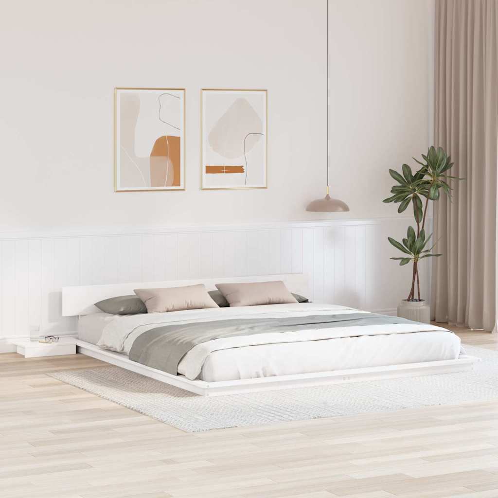 Bedframe Wit 180 x 200 cm Hout is nu te koop bij PeponiXL, paradijselijk wonen!