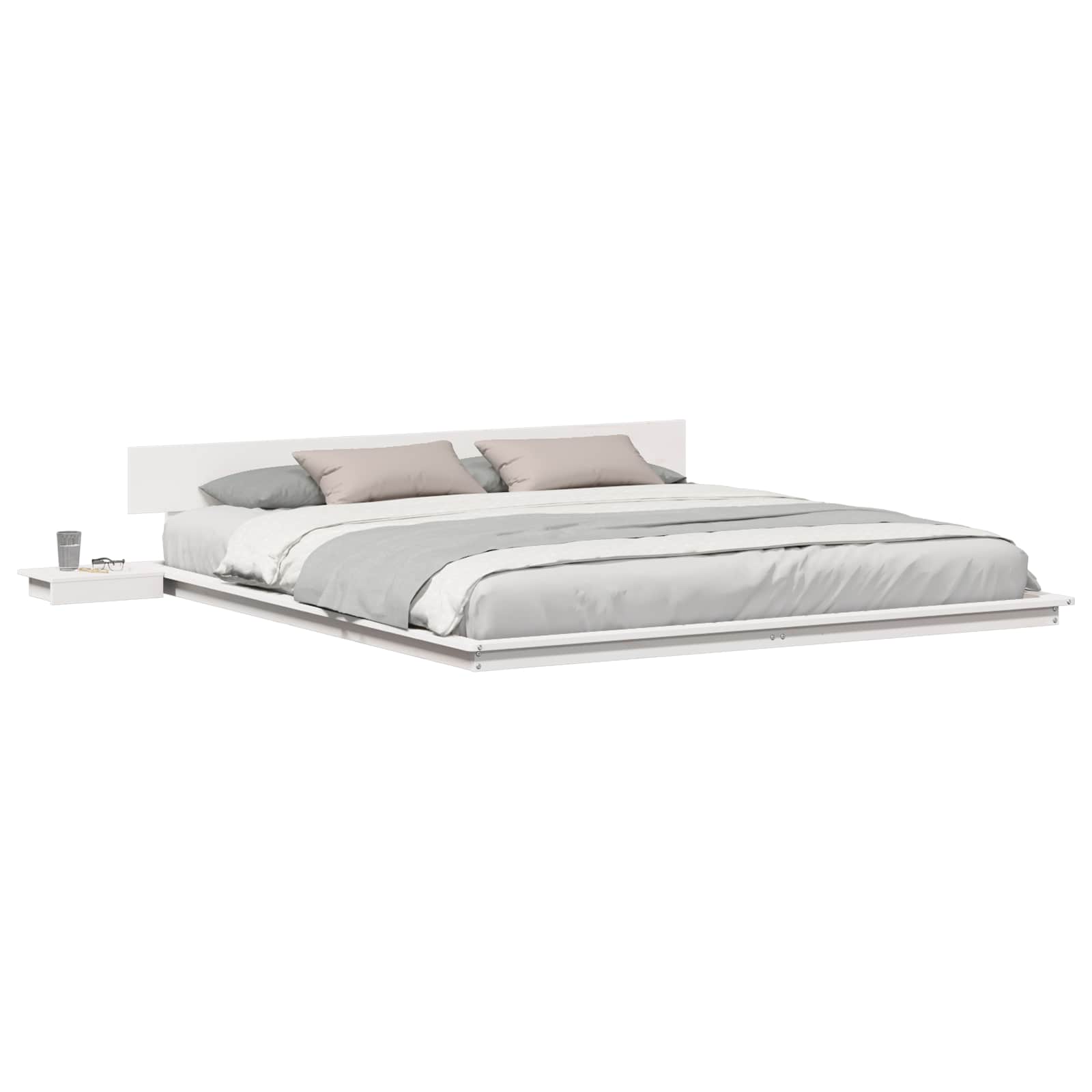 Bedframe Wit 180 x 200 cm Hout is nu te koop bij PeponiXL, paradijselijk wonen!