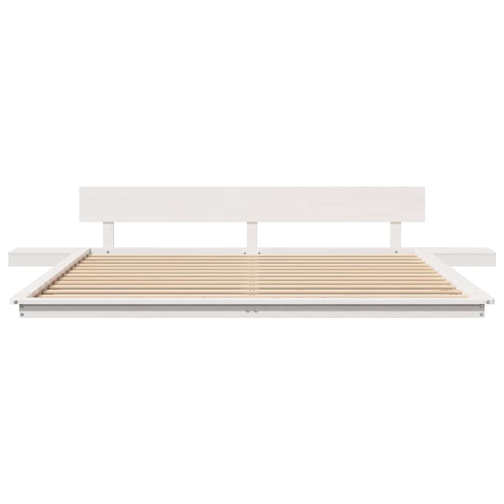 Bedframe Wit 180 x 200 cm Hout is nu te koop bij PeponiXL, paradijselijk wonen!
