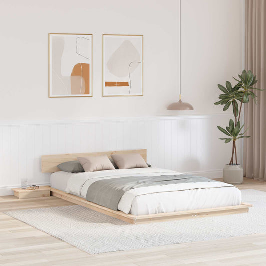 Bedframe Bruin 120 x 200 cm Hout is nu te koop bij PeponiXL, paradijselijk wonen!
