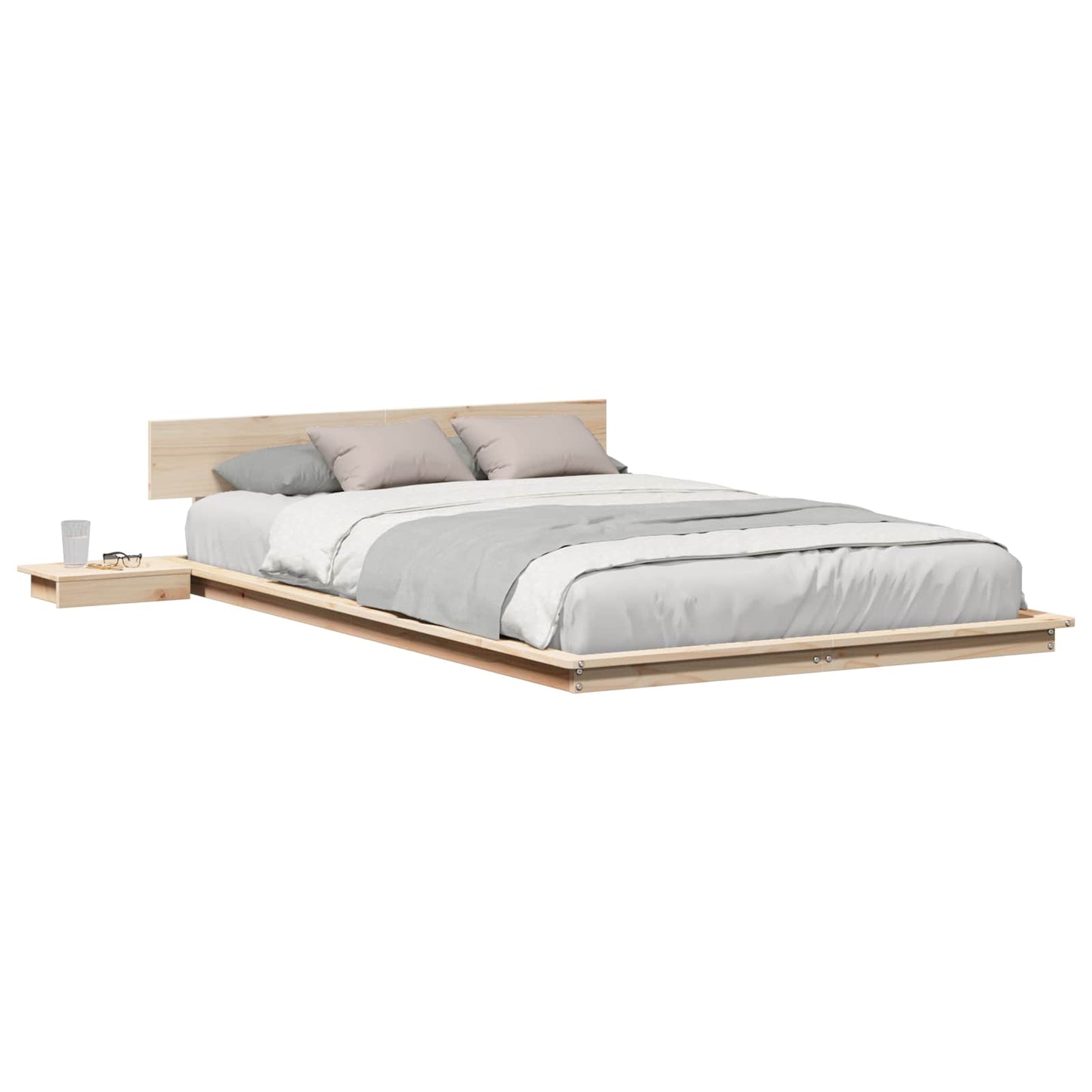 Bedframe Bruin 120 x 200 cm Hout is nu te koop bij PeponiXL, paradijselijk wonen!