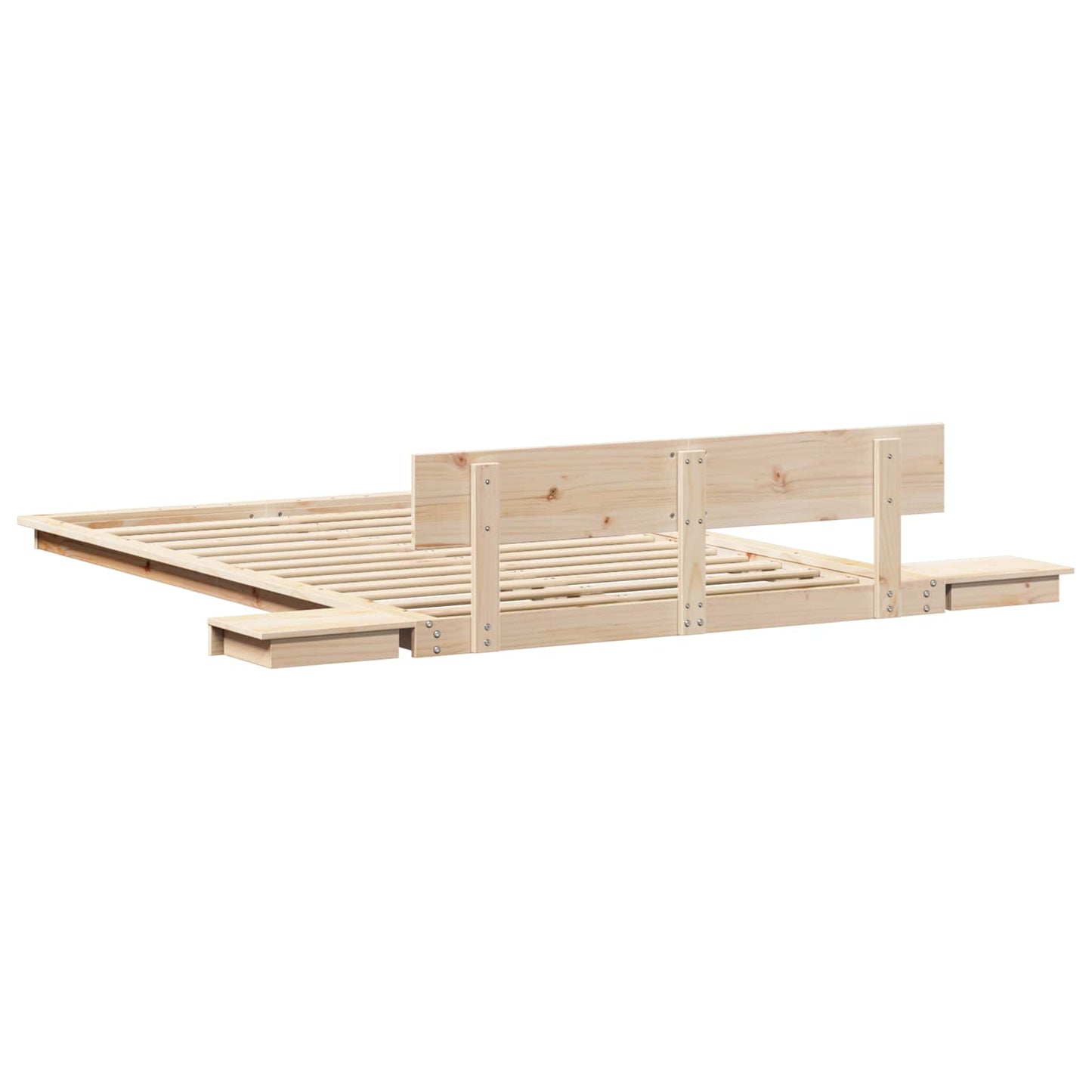 Bedframe Bruin 120 x 200 cm Hout is nu te koop bij PeponiXL, paradijselijk wonen!