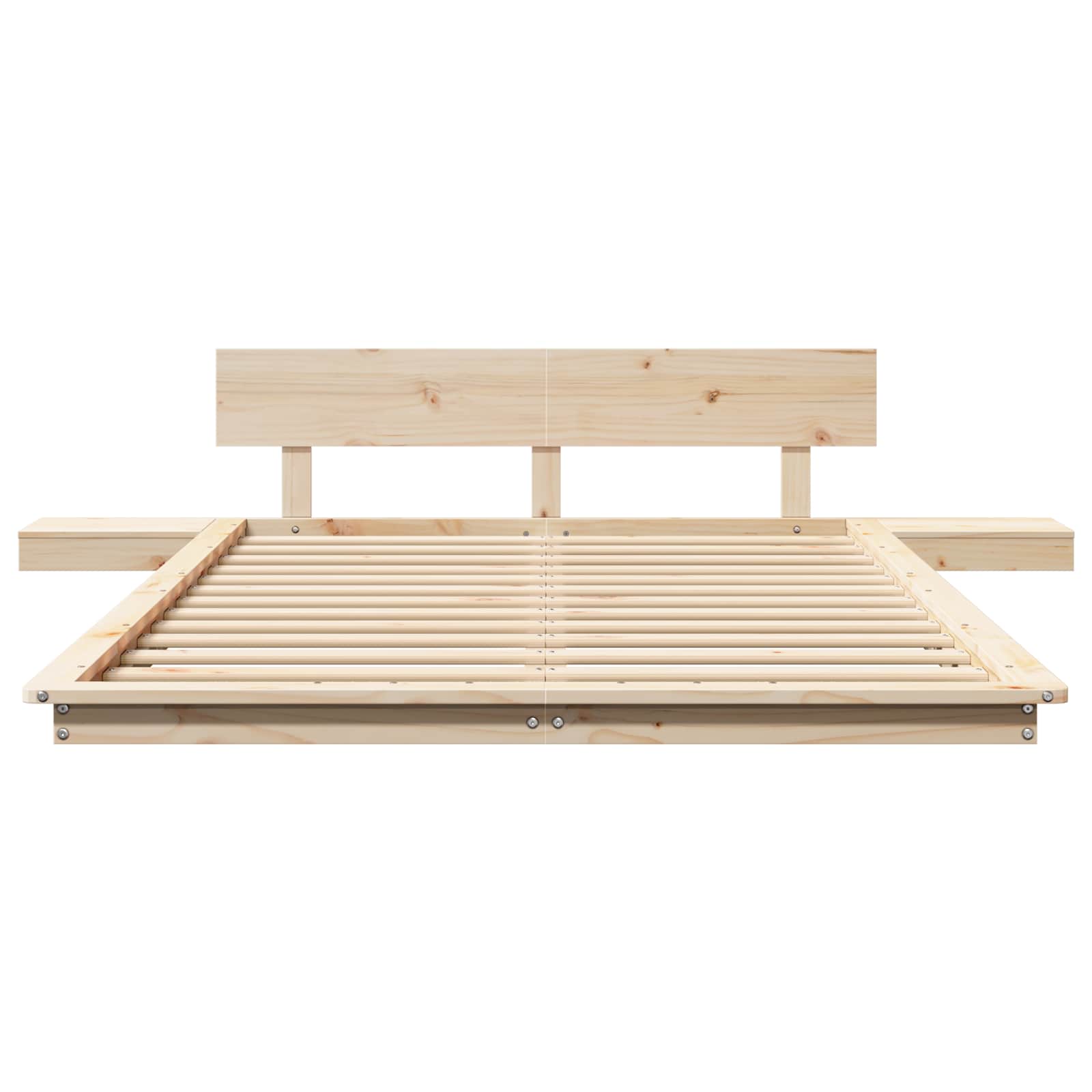 Bedframe Bruin 120 x 200 cm Hout is nu te koop bij PeponiXL, paradijselijk wonen!