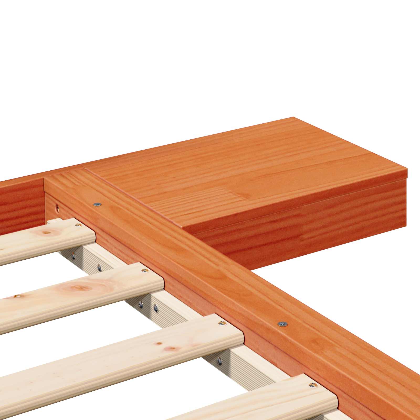 Bedframe Bruin 120 x 200 cm Hout is nu te koop bij PeponiXL, paradijselijk wonen!