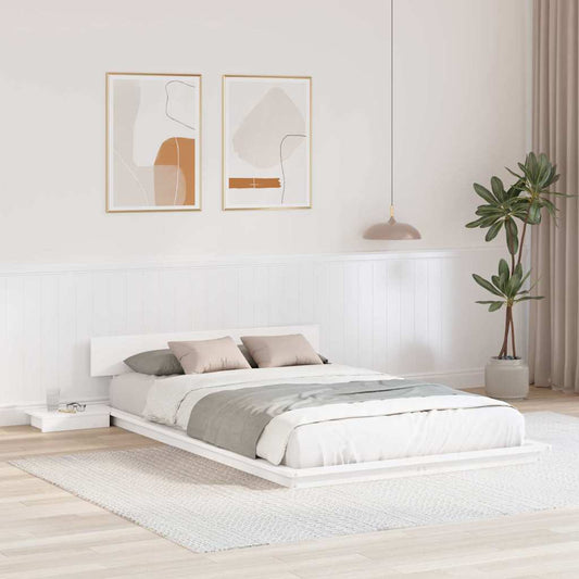Bedframe Bruin 140 x 190 cm Hout is nu te koop bij PeponiXL, paradijselijk wonen!