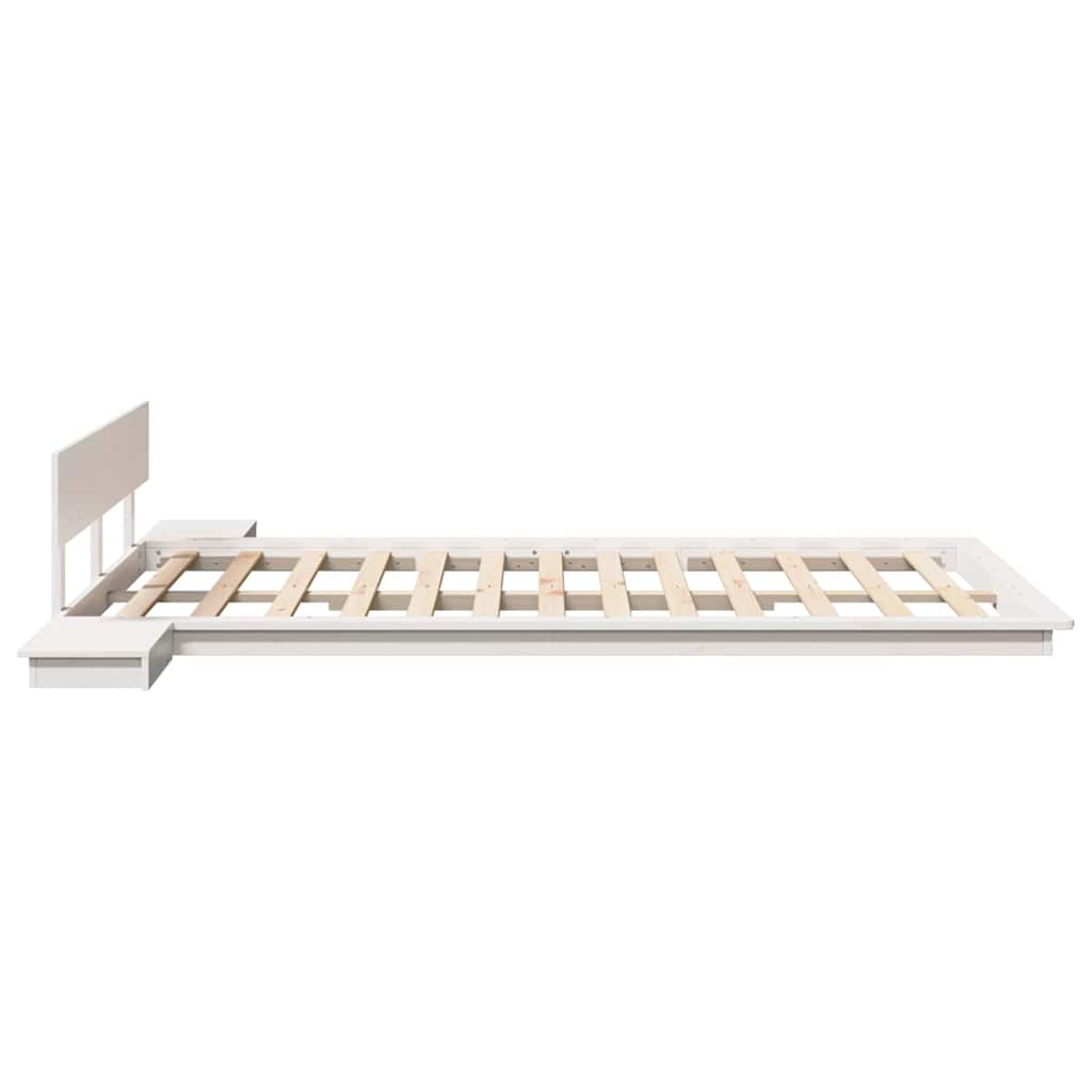 Bedframe Bruin 140 x 190 cm Hout is nu te koop bij PeponiXL, paradijselijk wonen!
