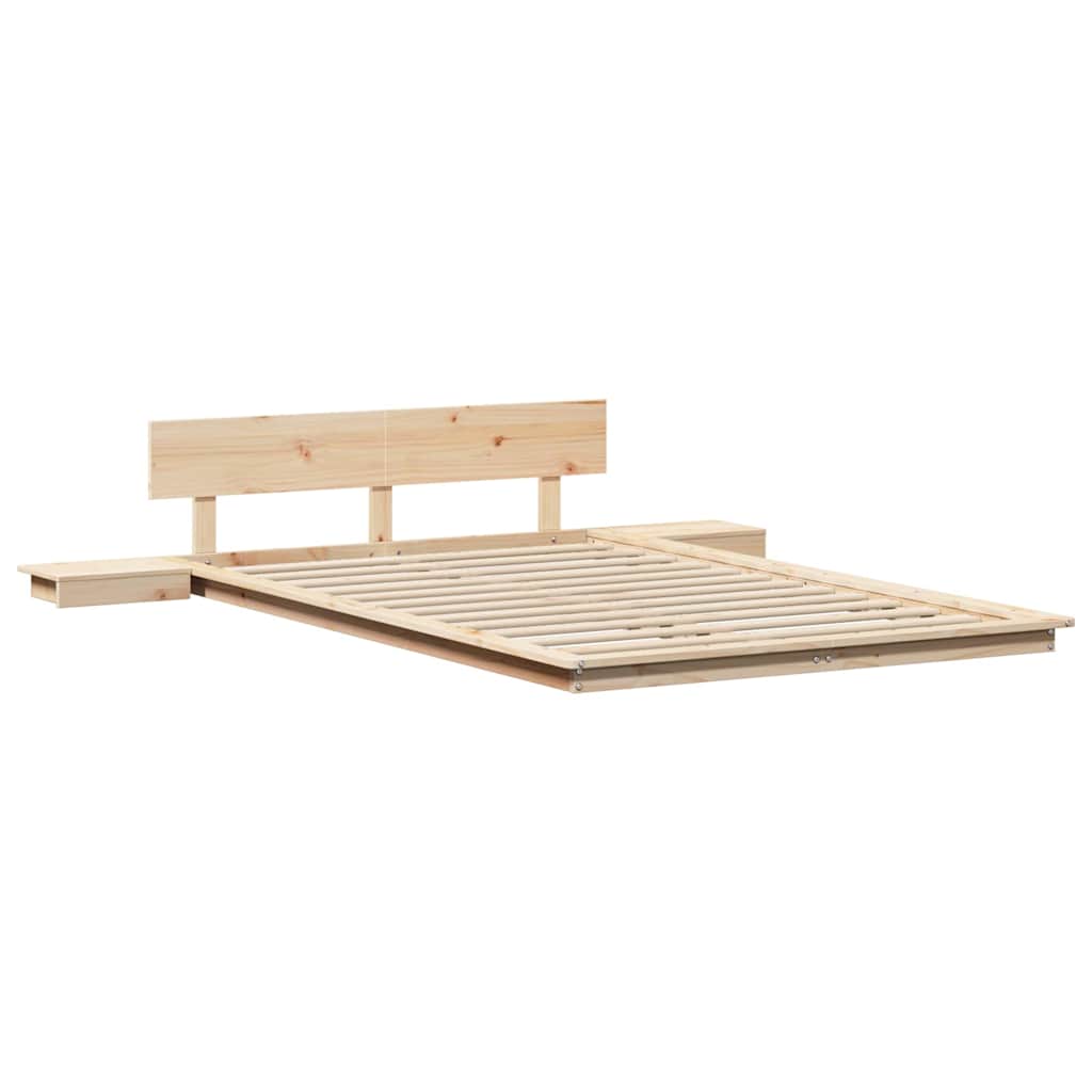 Bedframe Bruin 120 x 190 cm Hout is nu te koop bij PeponiXL, paradijselijk wonen!