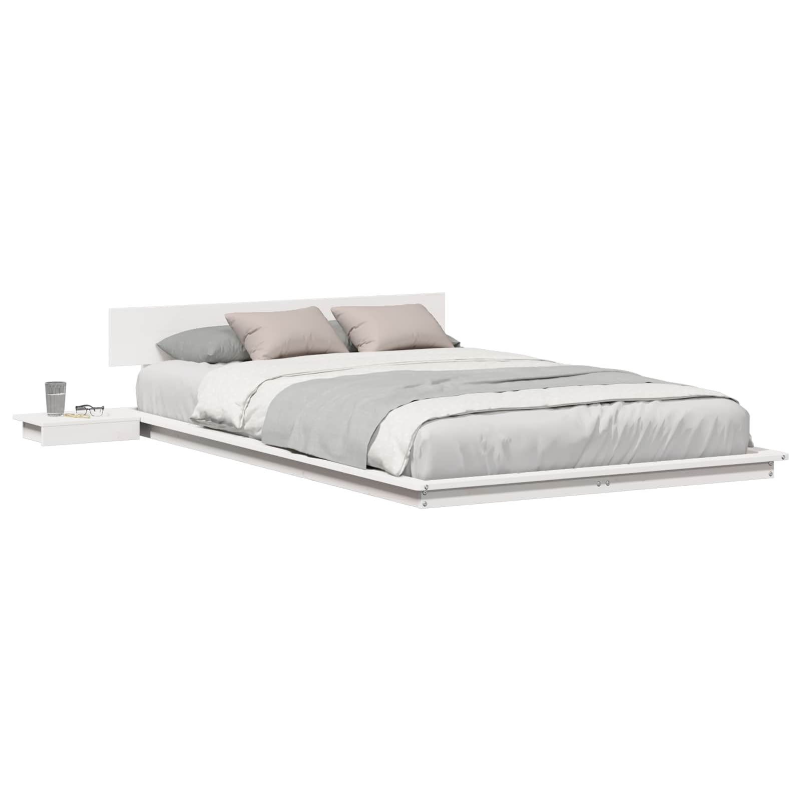 Bedframe Wit 120 x 190 cm Hout is nu te koop bij PeponiXL, paradijselijk wonen!