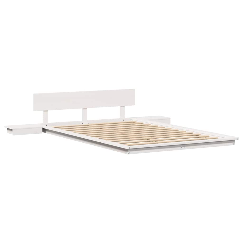 Bedframe Wit 120 x 190 cm Hout is nu te koop bij PeponiXL, paradijselijk wonen!