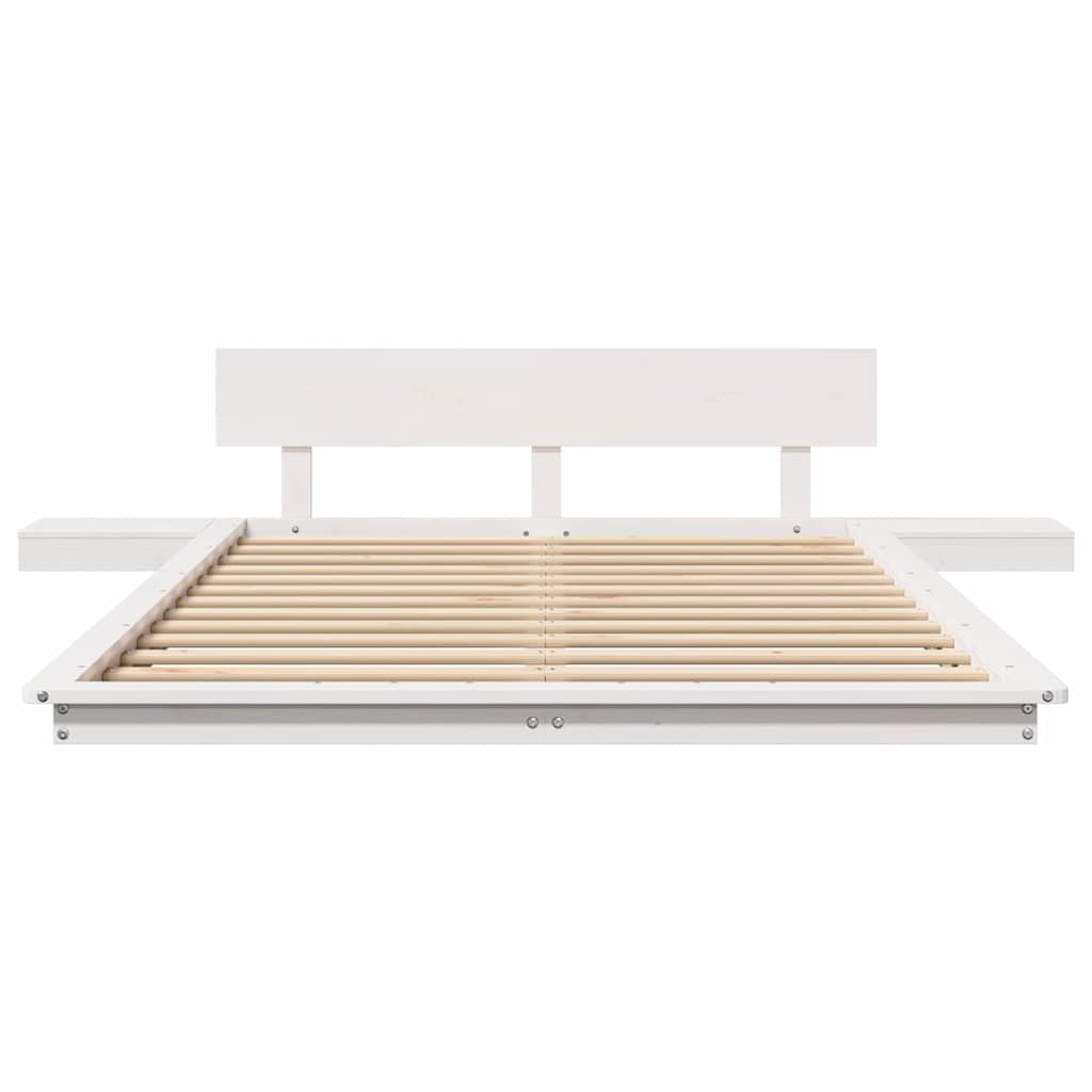 Bedframe Wit 120 x 190 cm Hout is nu te koop bij PeponiXL, paradijselijk wonen!