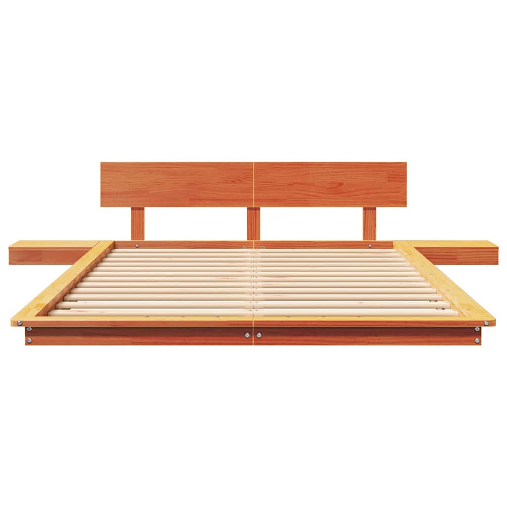 Bedframe Bruin 120 x 190 cm Hout is nu te koop bij PeponiXL, paradijselijk wonen!