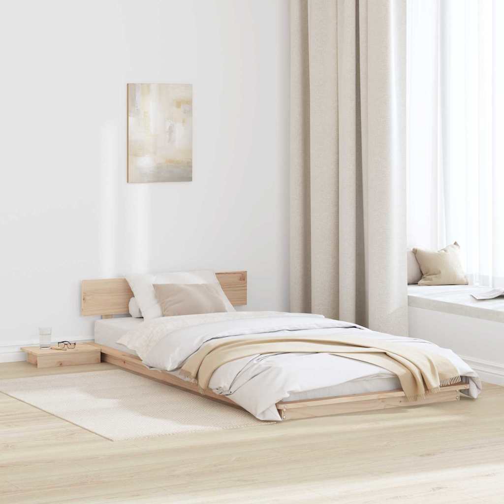 Bedframe Bruin 100 x 200 cm Hout is nu te koop bij PeponiXL, paradijselijk wonen!