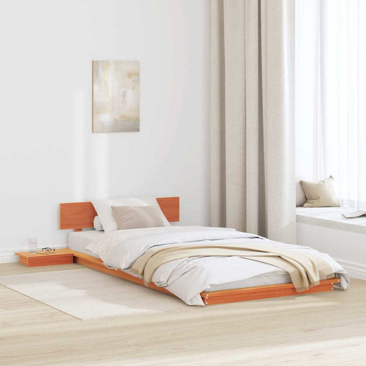Bedframe Bruin 100 x 200 cm Hout is nu te koop bij PeponiXL, paradijselijk wonen!