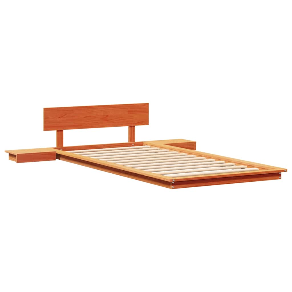 Bedframe Bruin 90 x 200 cm Hout is nu te koop bij PeponiXL, paradijselijk wonen!