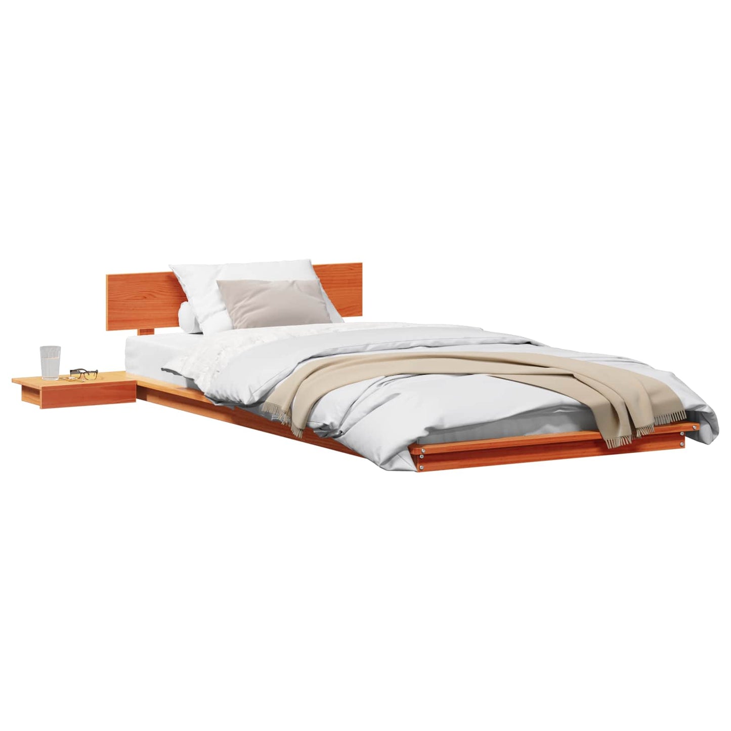 Bedframe Bruin 80 x 200 cm Hout is nu te koop bij PeponiXL, paradijselijk wonen!