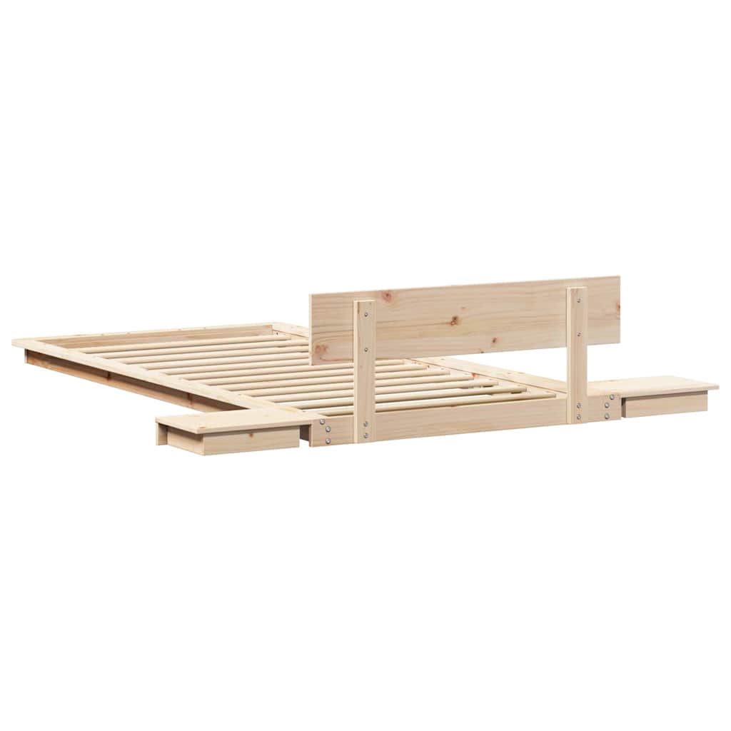 Bedframe Bruin 90 x 190 cm Hout is nu te koop bij PeponiXL, paradijselijk wonen!