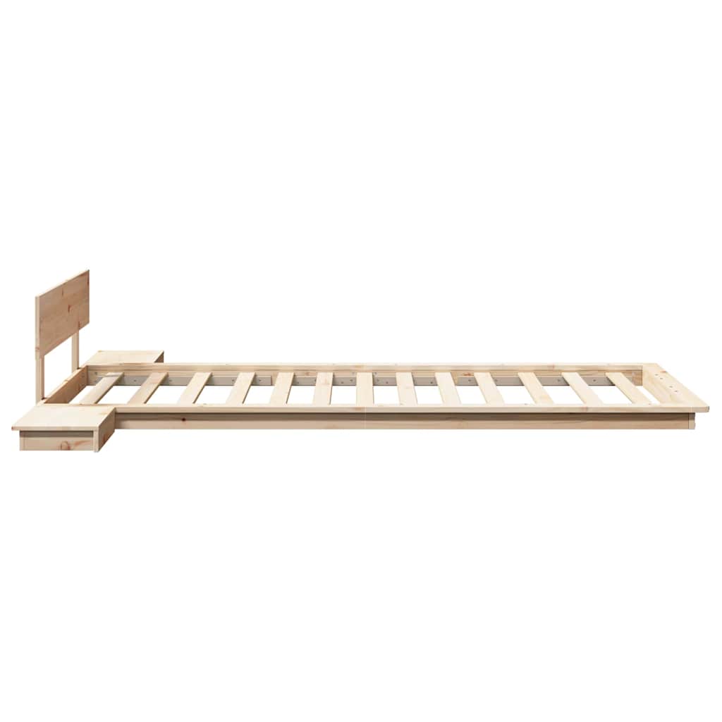 Bedframe Bruin 90 x 190 cm Hout is nu te koop bij PeponiXL, paradijselijk wonen!