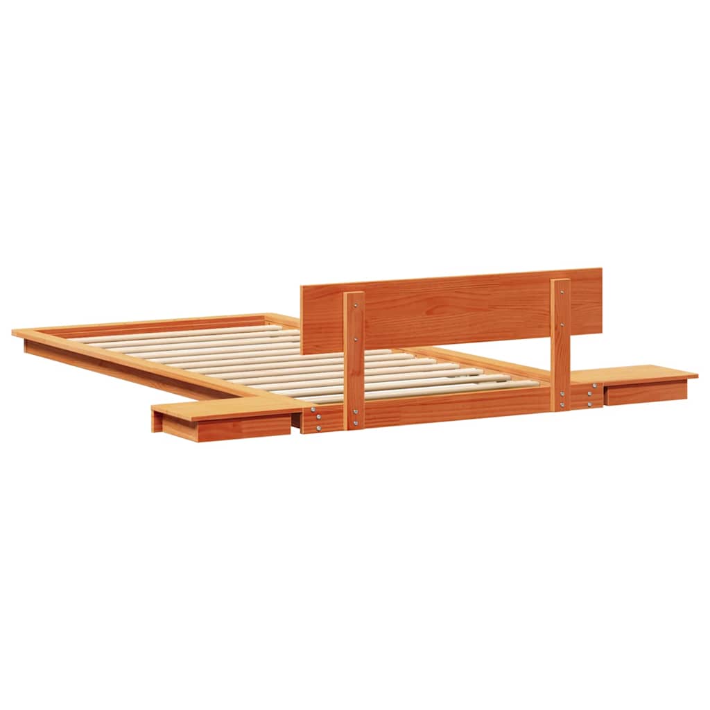 Bedframe Bruin 90 x 190 cm Hout is nu te koop bij PeponiXL, paradijselijk wonen!