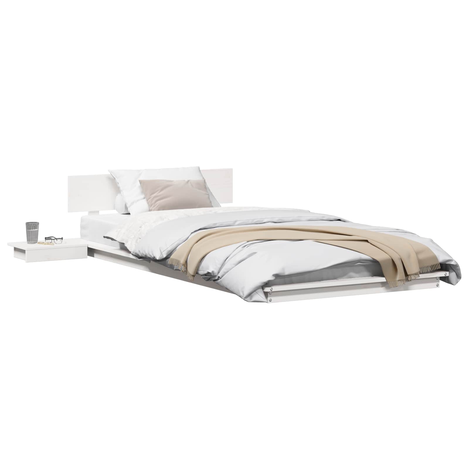 Bedframe Bruin 75 x 190 cm Hout is nu te koop bij PeponiXL, paradijselijk wonen!