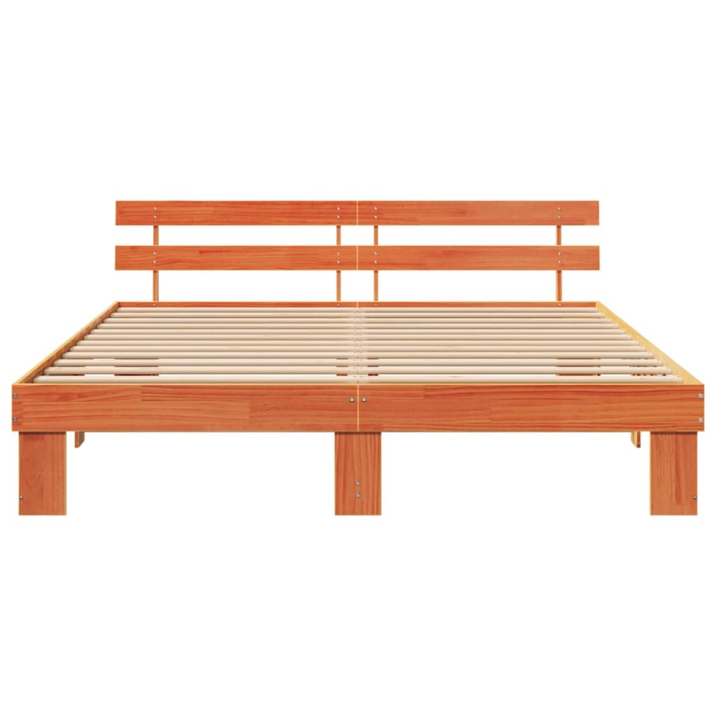 Bedframe Wasbruin 200 x 200 cm Massief grenenhout is nu te koop bij PeponiXL, paradijselijk wonen!