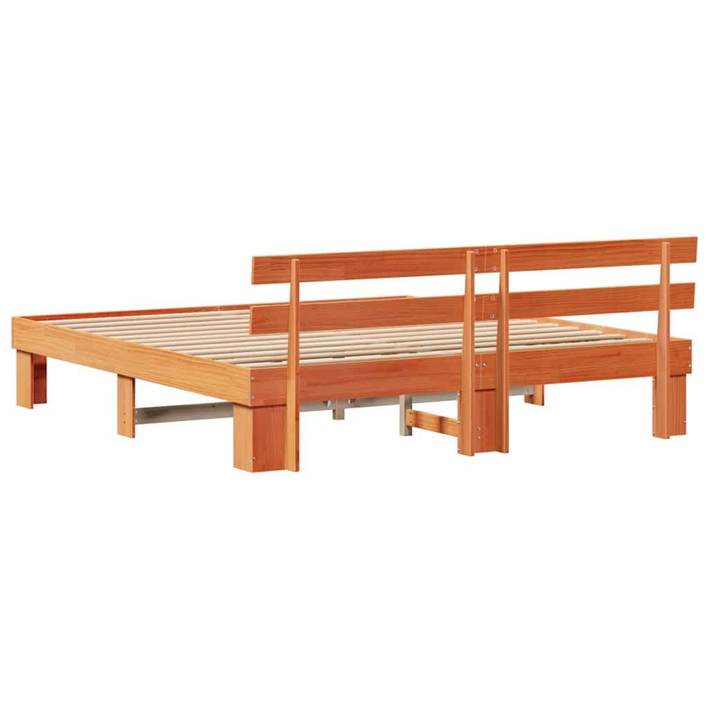 Bedframe Wasbruin 180 x 200 cm Massief grenenhout is nu te koop bij PeponiXL, paradijselijk wonen!