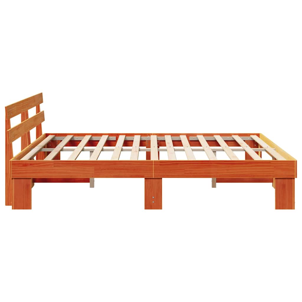Bedframe Wasbruin 180 x 200 cm Massief grenenhout is nu te koop bij PeponiXL, paradijselijk wonen!
